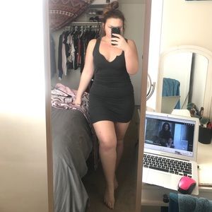 Gray racerback dress